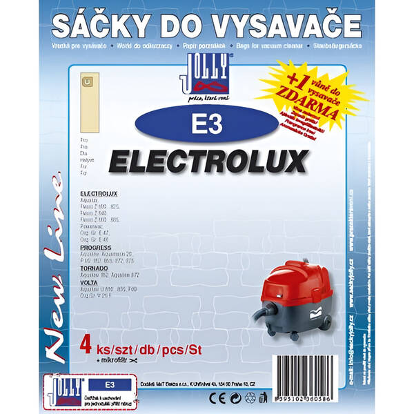 Vrecká pre vysávače Jolly E 3 (4 ks) 

