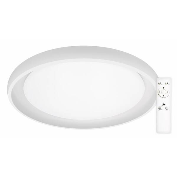 LED stropné svietidlo Top Light Salerno 60B RC, s diaľkovým ovládačom, 60W, 6000lm, stmievanie, pamäť, priemer 60cm biele

