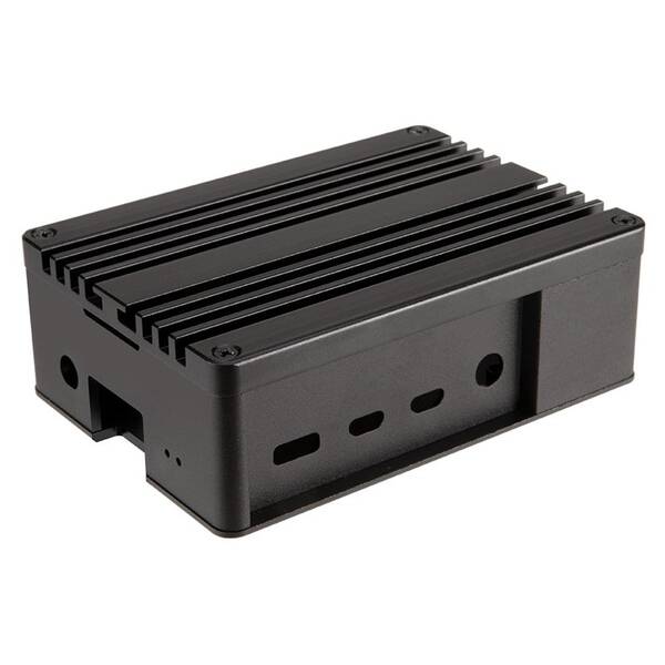 Case AKASA Pi 4 Pro Extended Aluminium case with Thermal Modules for Raspberry Pi 4 Model B čierna

