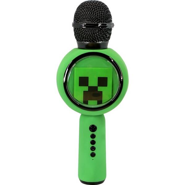 Karaoke mikrofón OTL Technologies Minecraft PopSing čierny/zelený

