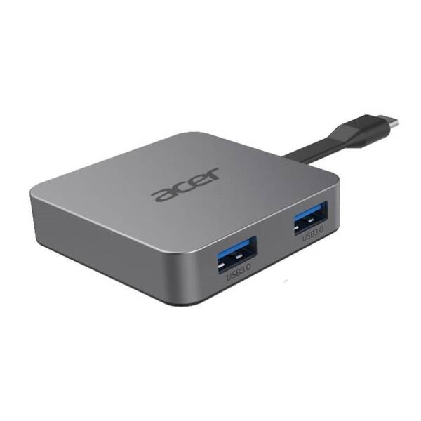 Dokovacia stanica Acer 4-in-1 Type-C Dongle strieborná

