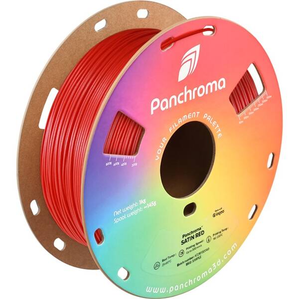 Tlačová struna (filament) Polymaker Panchroma PLA Satin červený

