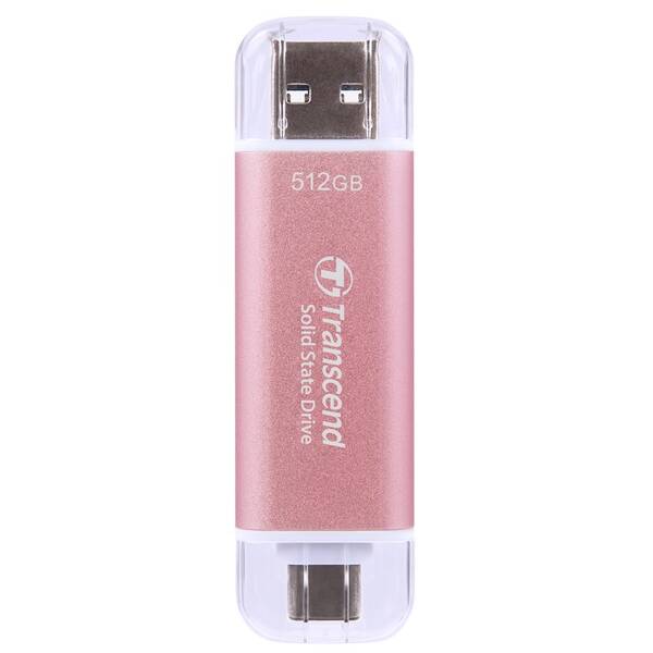 SSD externý Transcend ESD310C 512GB ružový


