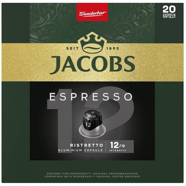 Kapsuly pre espressá Jacobs Espresso intenzita 12 (20 ks) 

