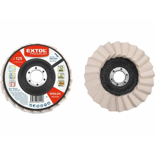 Leštiaci kotúč Extol Premium 8803387 125x12mm 


