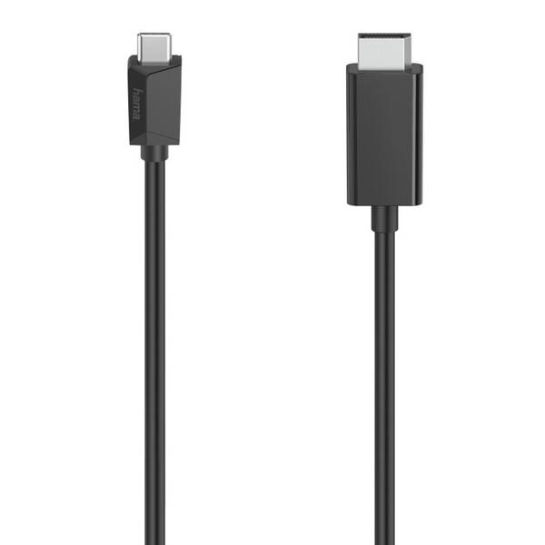 Kábel Hama USB-C/DisplayPort, UHD/4K, 1,5 čierny

