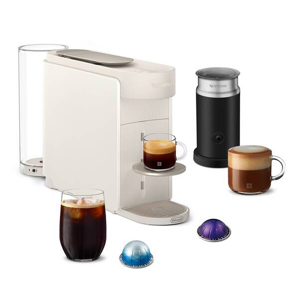 Kapsulový kávovar De'Longhi Bundle ENW200.WAE biele

