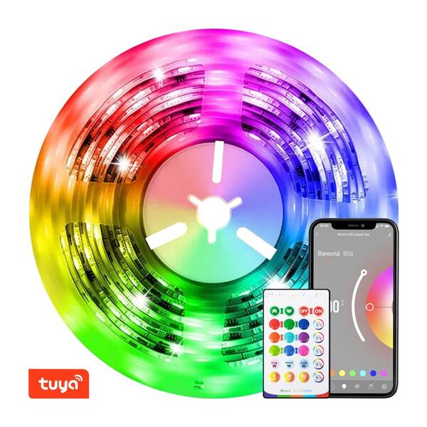 LED pásik IMMAX NEO LITE SMART, 48W, Wi-Fi, IP65, RGB, 10m, TUYA biely

