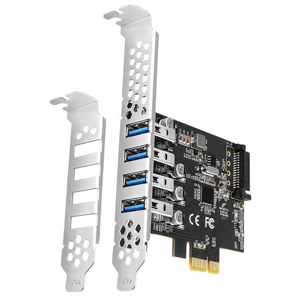 Radič Axagon PCEU-43RS - 4x USB 3.2 Gen 1 port 

