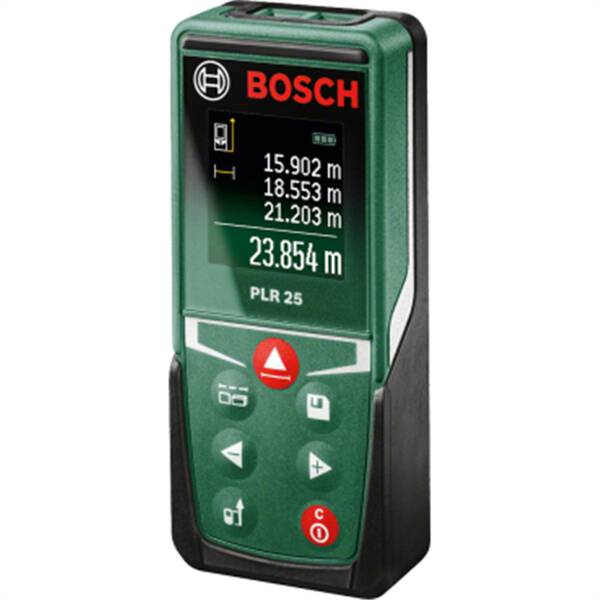 Laserový diaľkomer Bosch PLR 25 (s batériou) 

