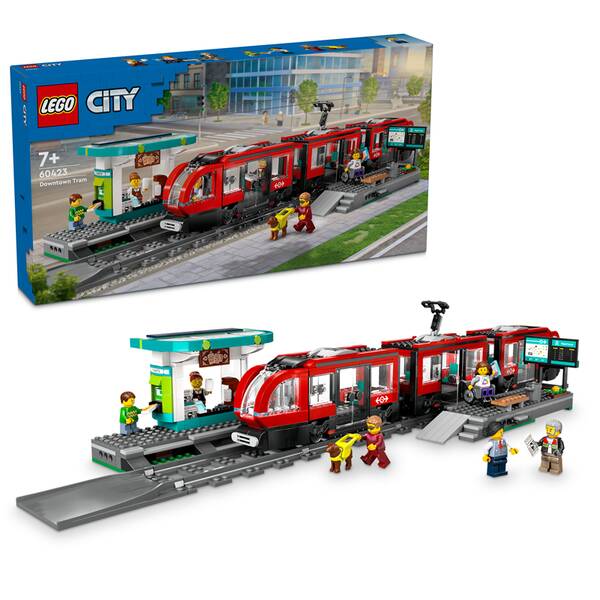 Stavebnica LEGO® City 60423 Tramvaj a zastávka v centru města 

