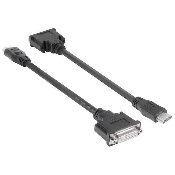 Redukcia Club3D HDMI/DVI-D Single Link (M/F), 22cm čierna

