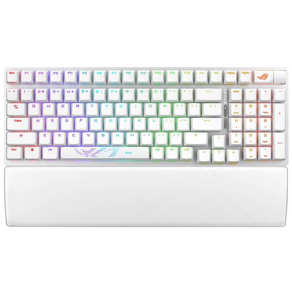Klávesnica Asus STRIX SCOPE II 96 (ROG NX Snow / PBT) - US biela

