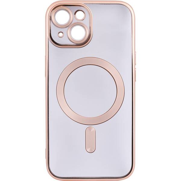 Kryt na mobil WG Magic Eye Magnet na Apple iPhone 15 zlatý/priehľadný

