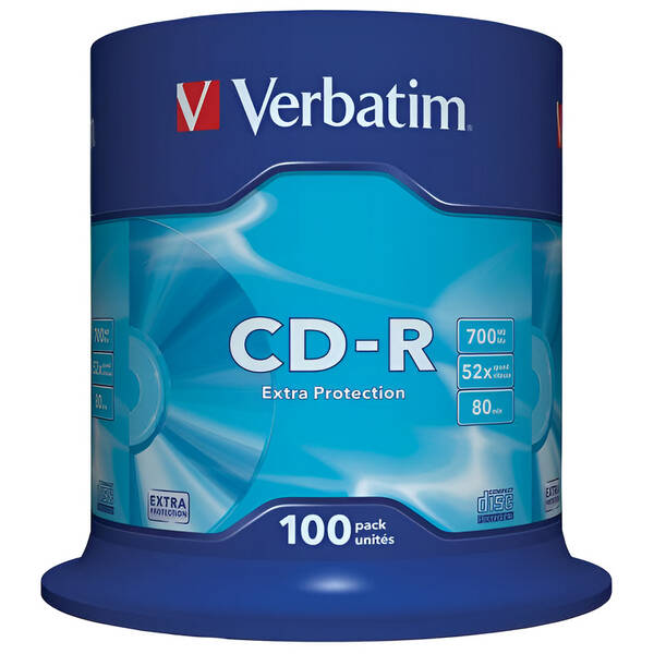 Disk Verbatim CD-R DL 700MB/80min, 52x, 100-cake 

