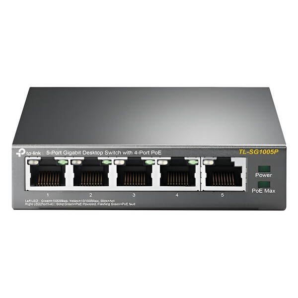 Switch TP-Link TL-SG1005P čierny

