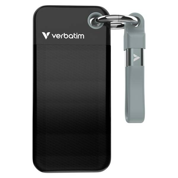 SSD externý Verbatim Pocket SSD 128GB čierny

