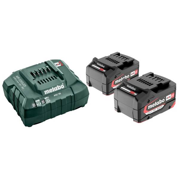 Set batérie a nabíjačky Metabo Basic set 2x4,0 Ah 685050000 

