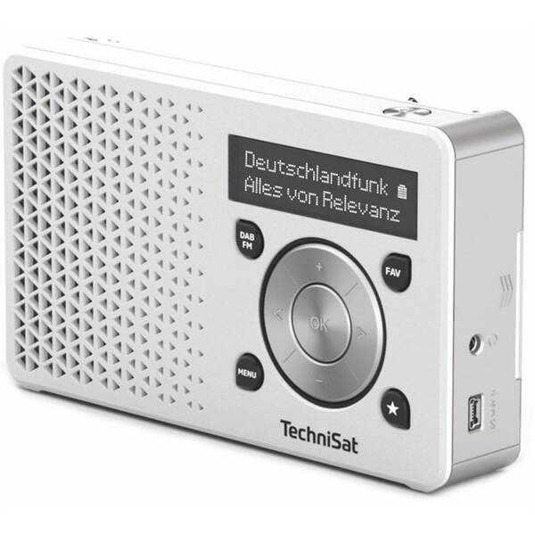 Rádioprijímač s DAB+ Technisat DIGITRADIO 1 strieborný/biely

