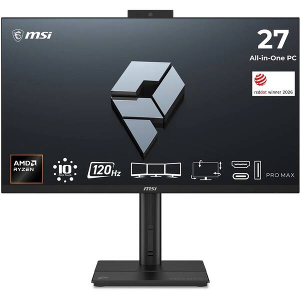 PC all in-one MSI PRO MAX 27TP Z 8MG-002XEU čierny

