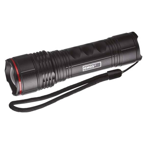 Lampáš EMOS 330 lm, 3× AAA, FOKUS čierna

