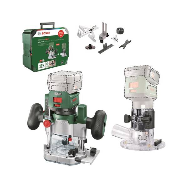 Fréza horná Bosch AdvancedTrimRouter 18V-8 (bez batérie) 

