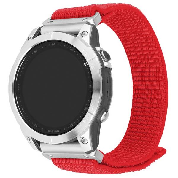 Remienok FIXED Nylon Sporty Strap na Garmin QuickFit 26mm červený

