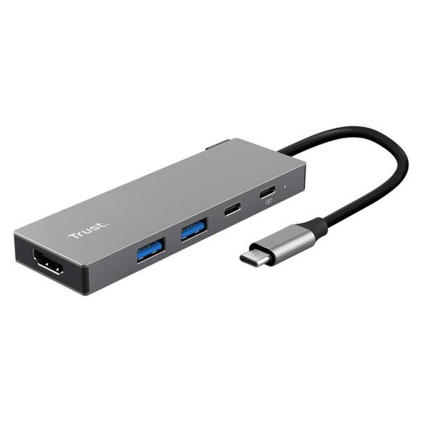 USB Hub Trust DALYX 5v1 strieborný

