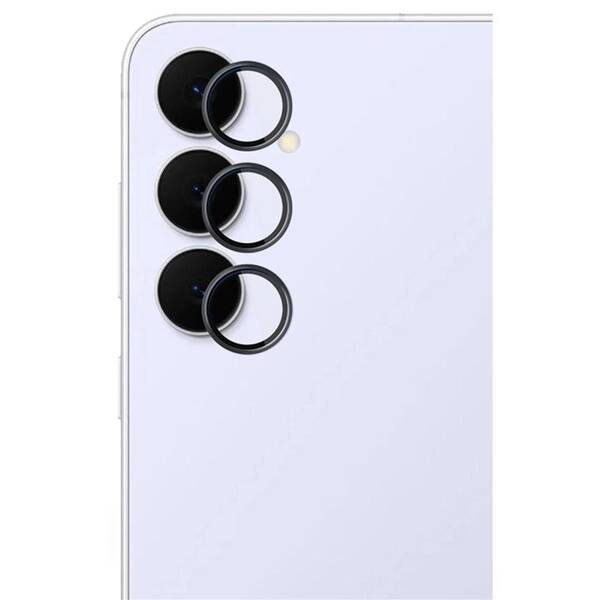 Ochranné sklo šošovky fotoaparátu 3mk Lens Protection Pro na Samsung Galaxy S25 FE čierne

