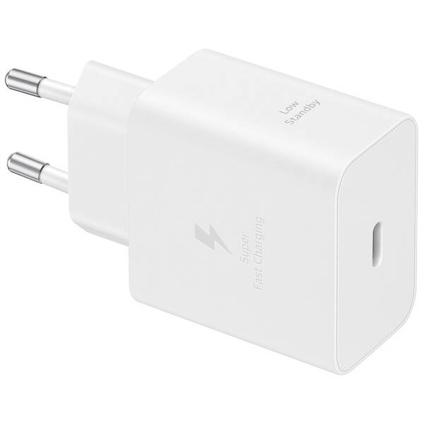 Nabíjačka do siete Samsung 45W, USB-C + USB-C kábel 1,8m biela

