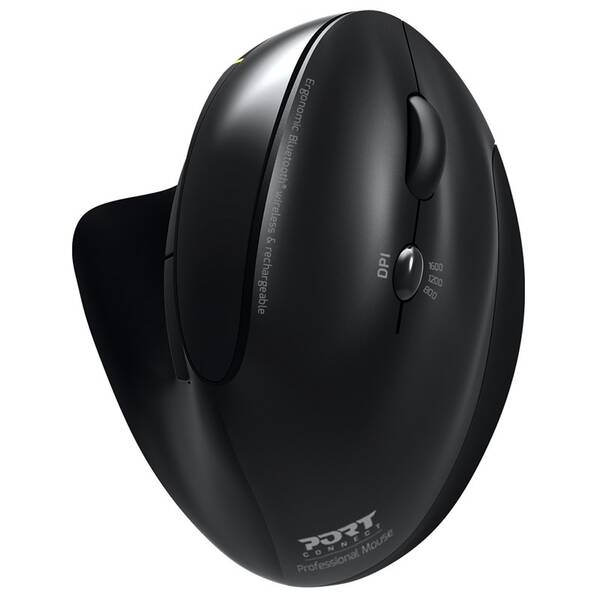 Myš PORT CONNECT Ergonomic Rechargeable čierna

