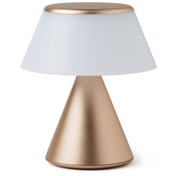 Stolná lampa Lexon Luma S zlatá

