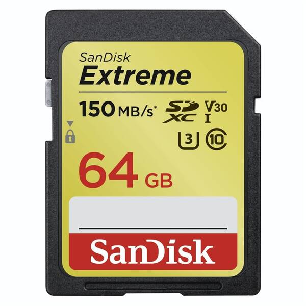Pamäťová karta SANDISK 64GB UHS-I U3 (150R/60W) 

