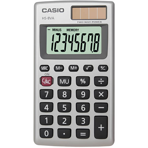 Kalkulačka Casio HS 8 VA sivá


