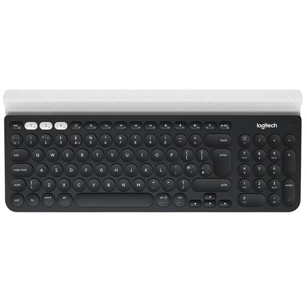 Klávesnica Logitech K780, US sivá/biela

