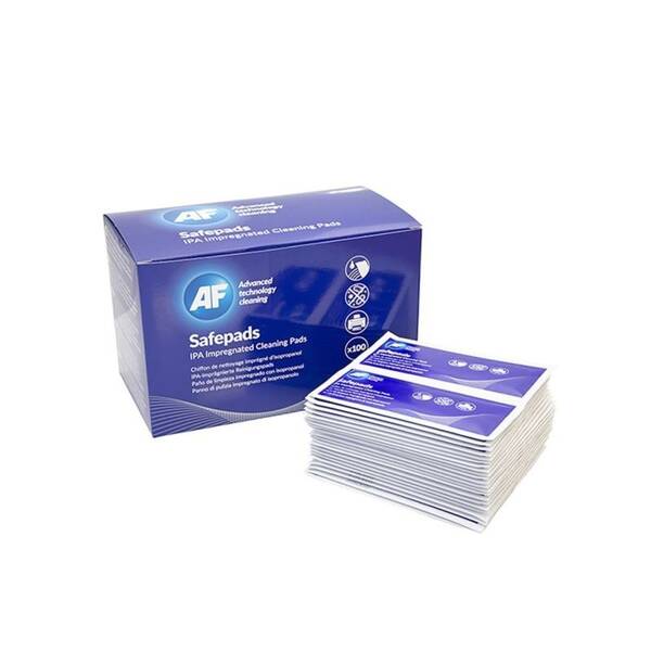 Obrúsky čistiace AF Safepads - impregnované izopropylalkoholom (100 ks) biele/modré

