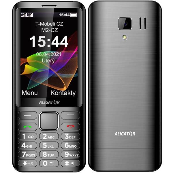 Mobilný telefón Aligator D950 Dual Sim sivý

