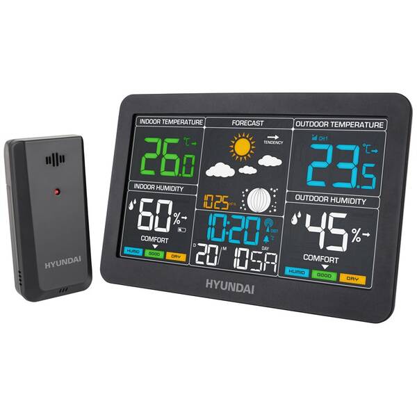 Meteorologická stanica Hyundai WS 4480 čierna

