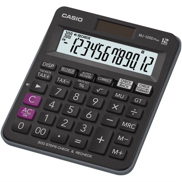 Kalkulačka Casio MJ-120D Plus čierna

