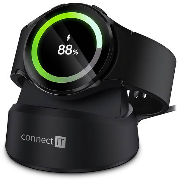 Nabíjačka Connect IT WatchCharger kompatibilná so Samsung čierna

