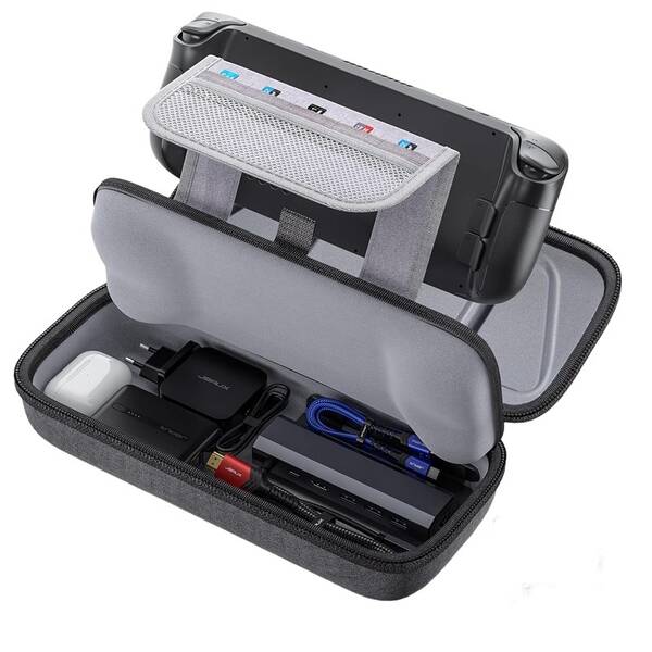 Puzdro JSAUX Carrying Case - Steam Deck sivé

