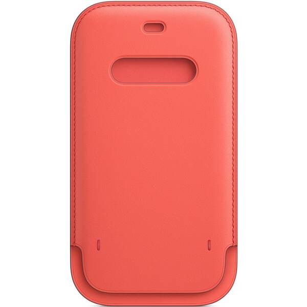 Puzdro na mobil Apple Leather Sleeve s Magsafe pre iPhone 12 Pro Max  - citrusovo ružová 

