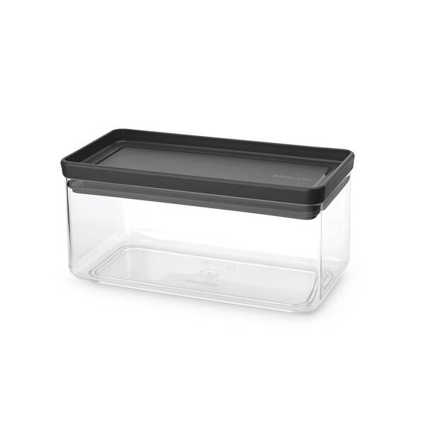Dóza na potraviny Brabantia Tasty+ 1,5 l, dark grey sivá

