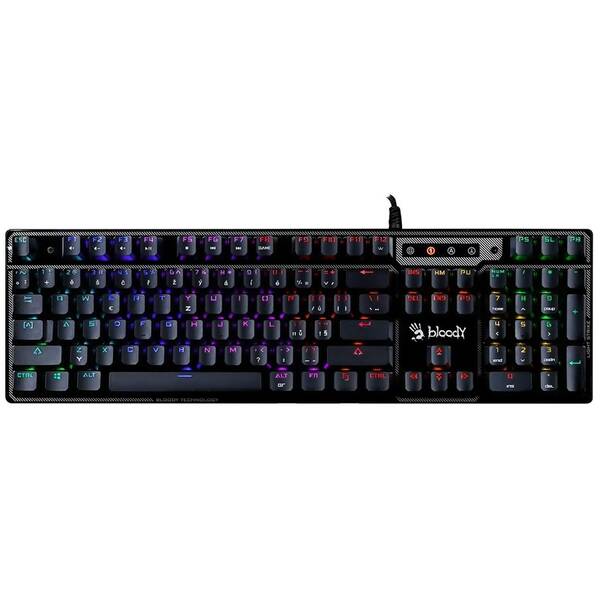 Klávesnica A4Tech Bloody B750N, Green Switch, USB, CZ/SK layout čierna

