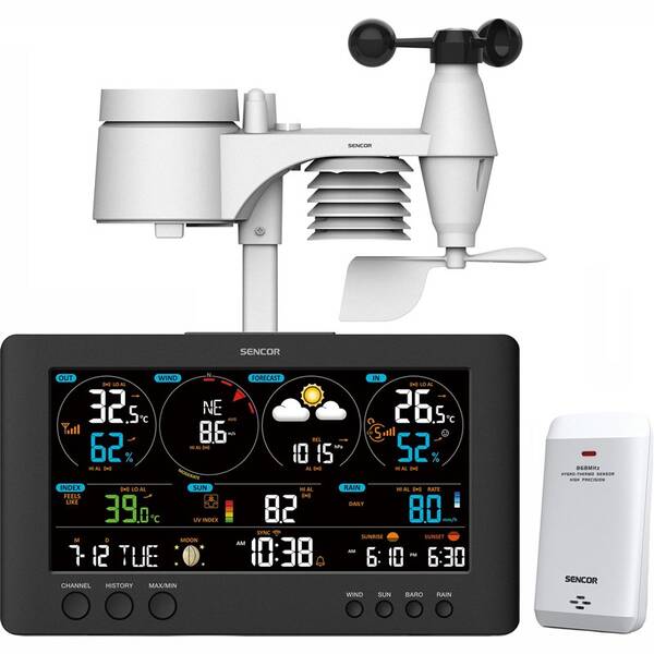 Meteorologická stanica Sencor SWS 12500 WiFi čierna

