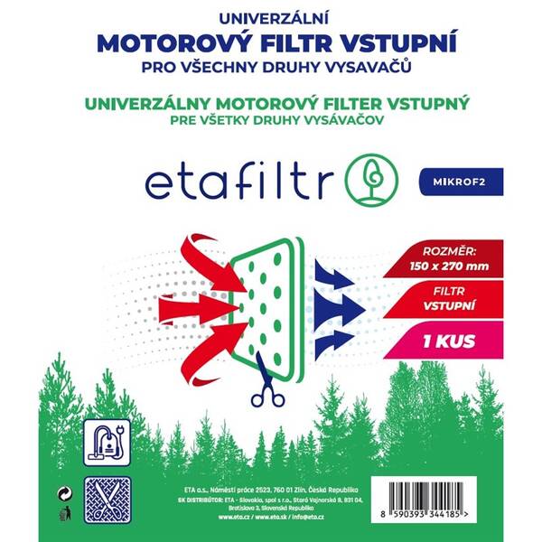 Filter ETA MIKROF2 biely

