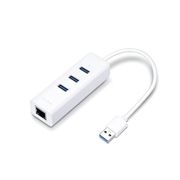 Sieťová karta TP-Link UE330 USB 3.0/RJ45 + 3x USB 3.0 biela

