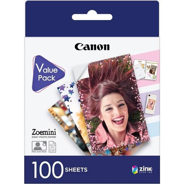 Fotopapier Canon ZP-2030, 50x76 mm, 100 ks, pre Zoemini 

