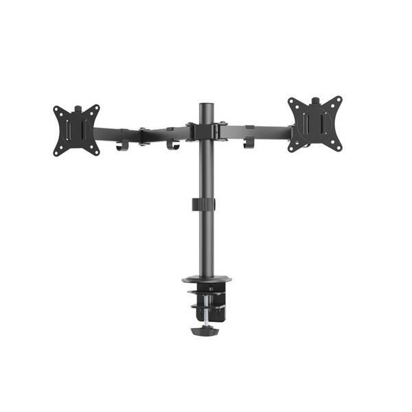Držiak Barkan M142T, stolný, polohovateľný, pre uhlopriečku 13" až 32", nosnosť 2 x 8 kg čierny

