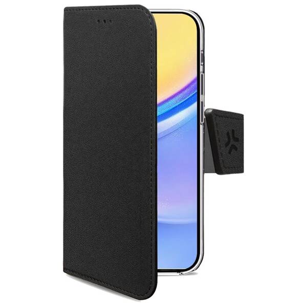 Puzdro na mobil flipové Celly Wally na Samsung Galaxy A15/A15 5G čierne

